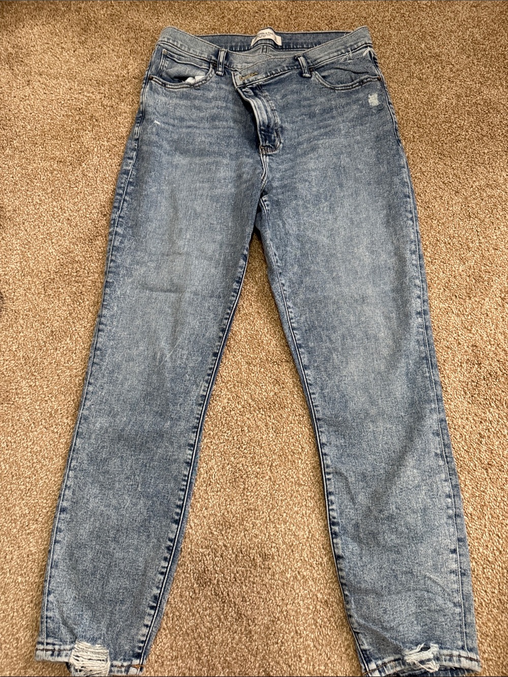 Abercrombie & Fitch Faded Blue Straight Jeans